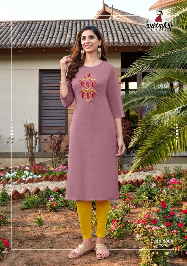 Parra Kasturi 1 Fancy Embroidery Kurti